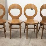 Set of 4 baumann chairs model Seagull 1970