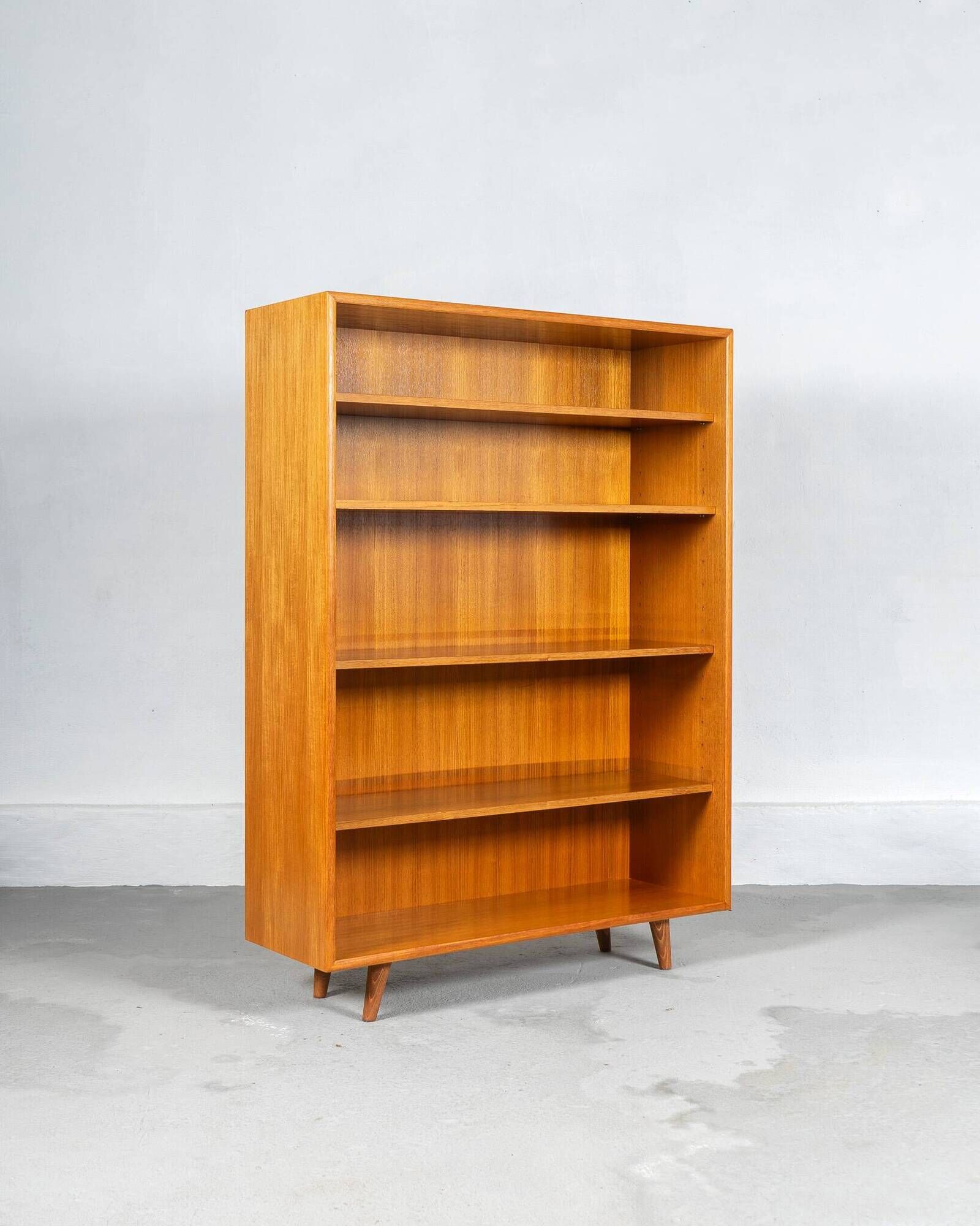 Mid Century Teak Bookcase or Library from Germany, circa 1950