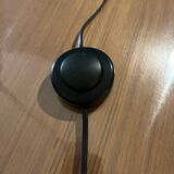LIX Floor lamp base in raw steel with Caravan lampshade
