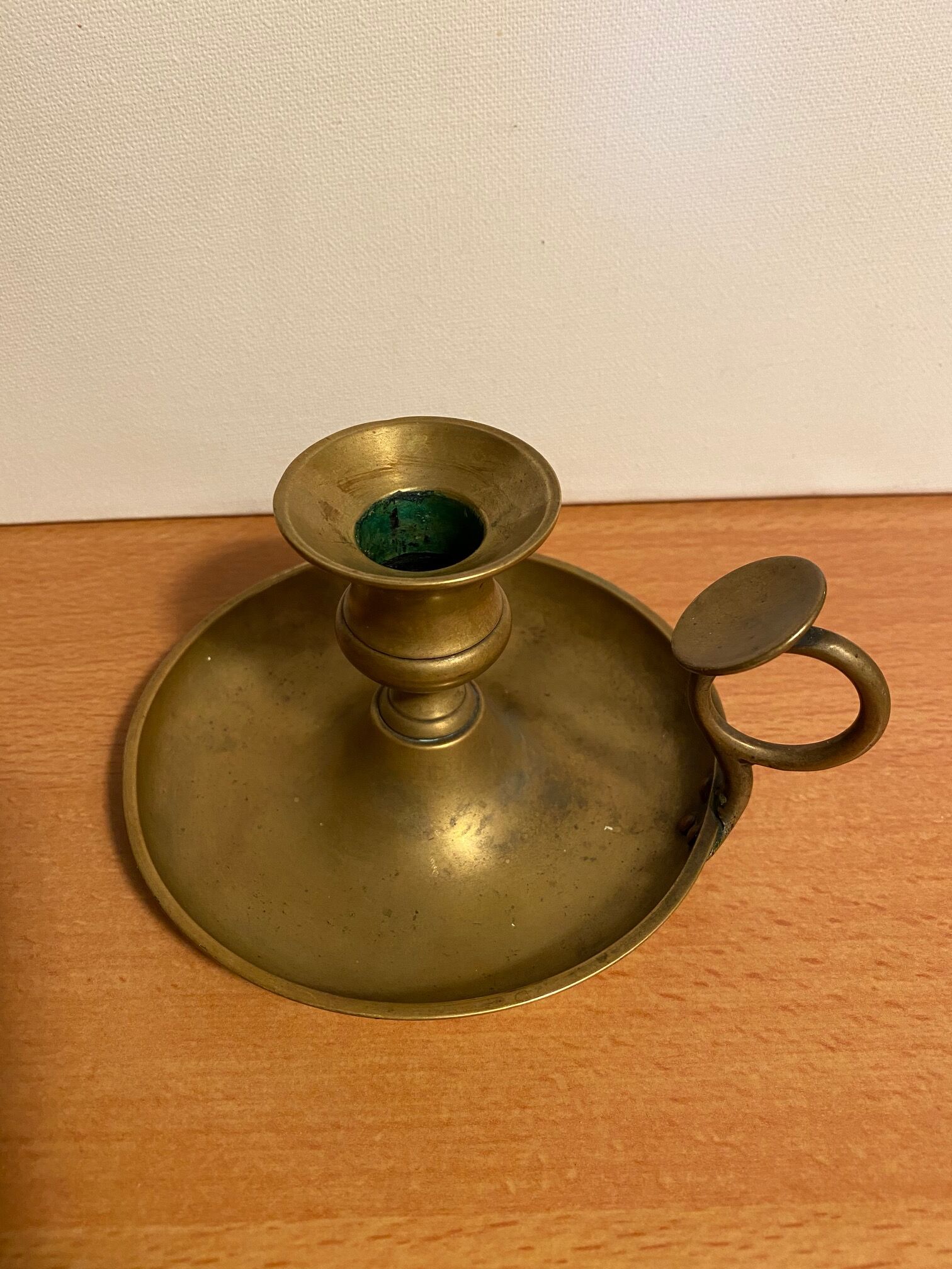 Brass cave rat bougeoir