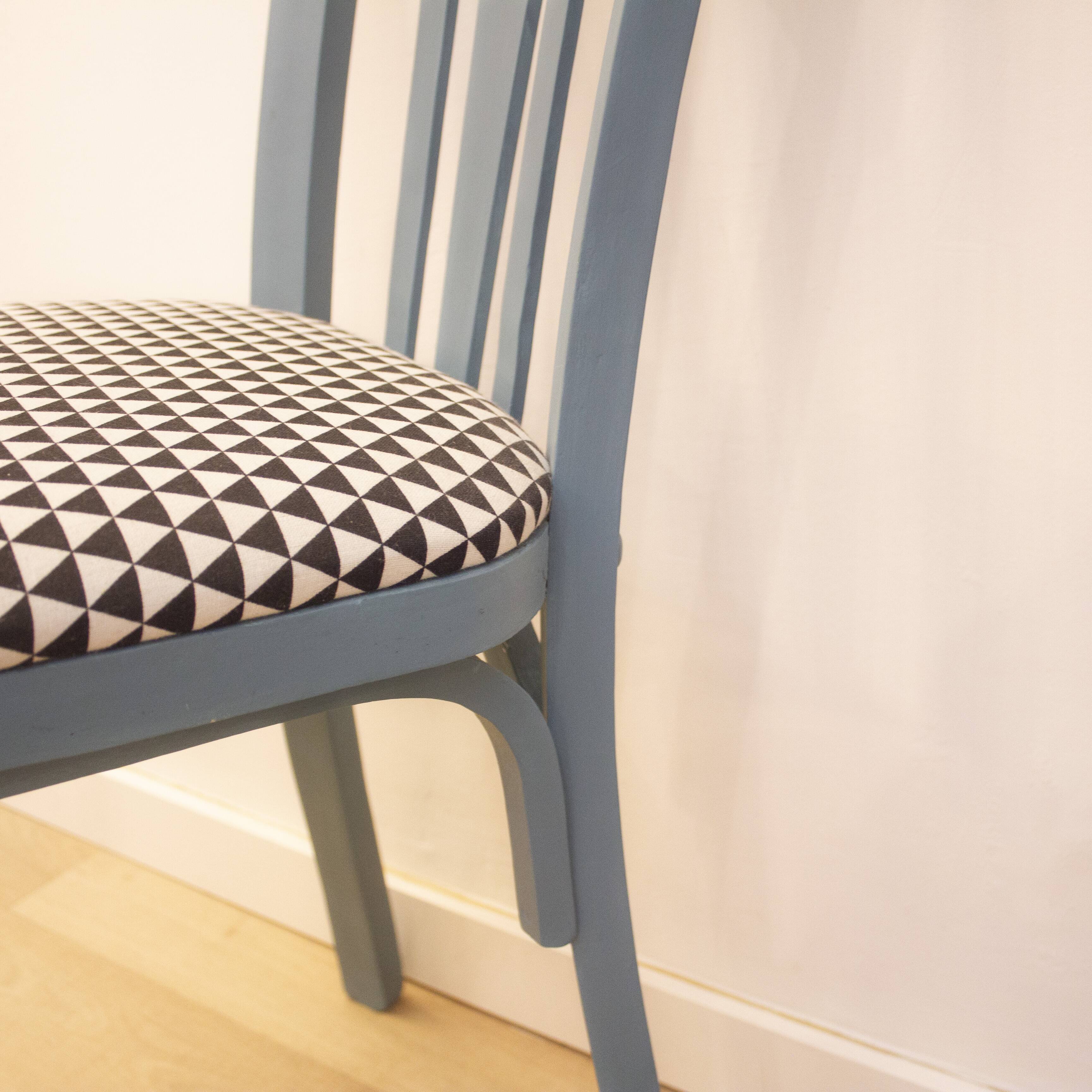 Chaise vintage bleue des années 1960