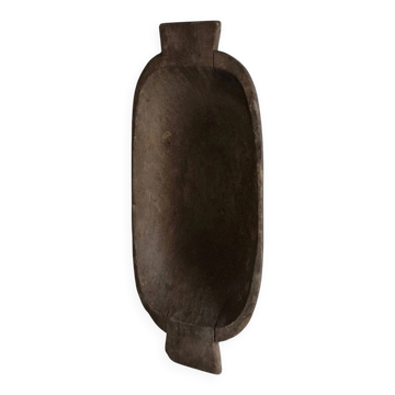 Primitive carved wood bowl