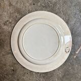 Tunstall flat plate in brown and gold English ironstone, "Amazon" service circa 1880