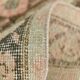 2x11 Dark Green & Beige Turkish Runner Rug, 55x338Cm