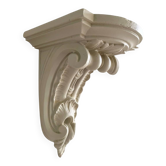 Corinthian style plaster wall console