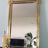 Vintage Mirror By Massimo Scolari For Valenti 1970s 49x90cm