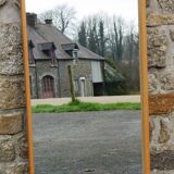 Vintage Scandinavian teak mirror Froseke Nybrofabriken 60s