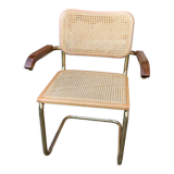 Mid-Century Modern Italian Marcel Breuer B64 Cesca Chair, 70s