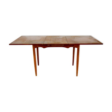 Table de salle à manger en teck à battants, suède, 1960