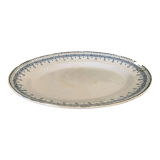 Plat ovale ancien en Faïence de Gien, Modèle Byzance