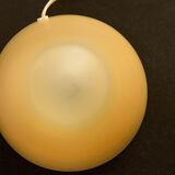 Lampe en verre cône jaune SCE France 1980
