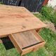 Old farmhouse table with drawer