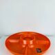 Vintage 1970s orange plastic Prisunic Flair aperitif platter