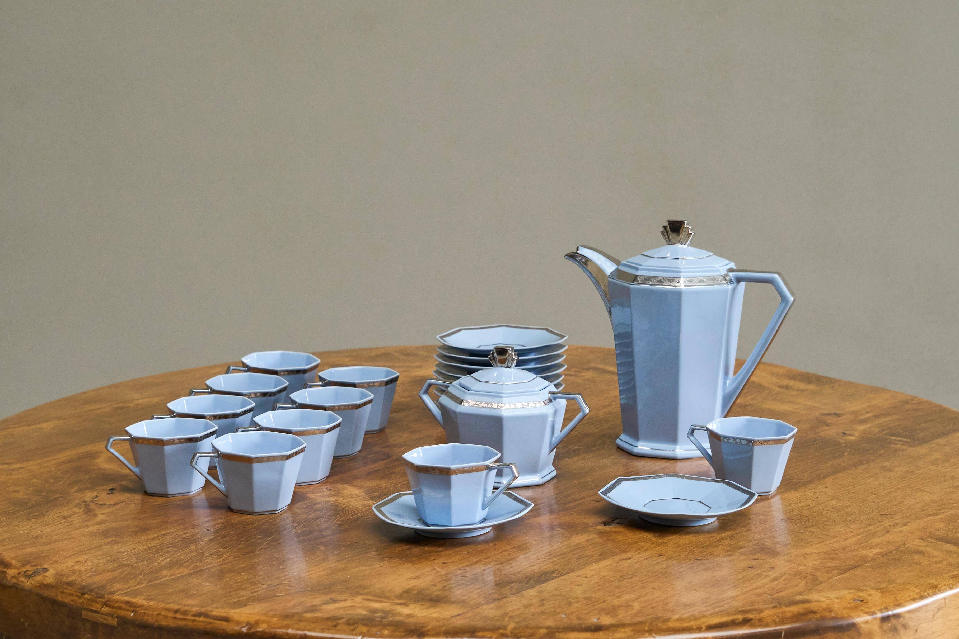Art Deco coffee service Belgian 1930s