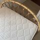 Vintage rattan basket bed