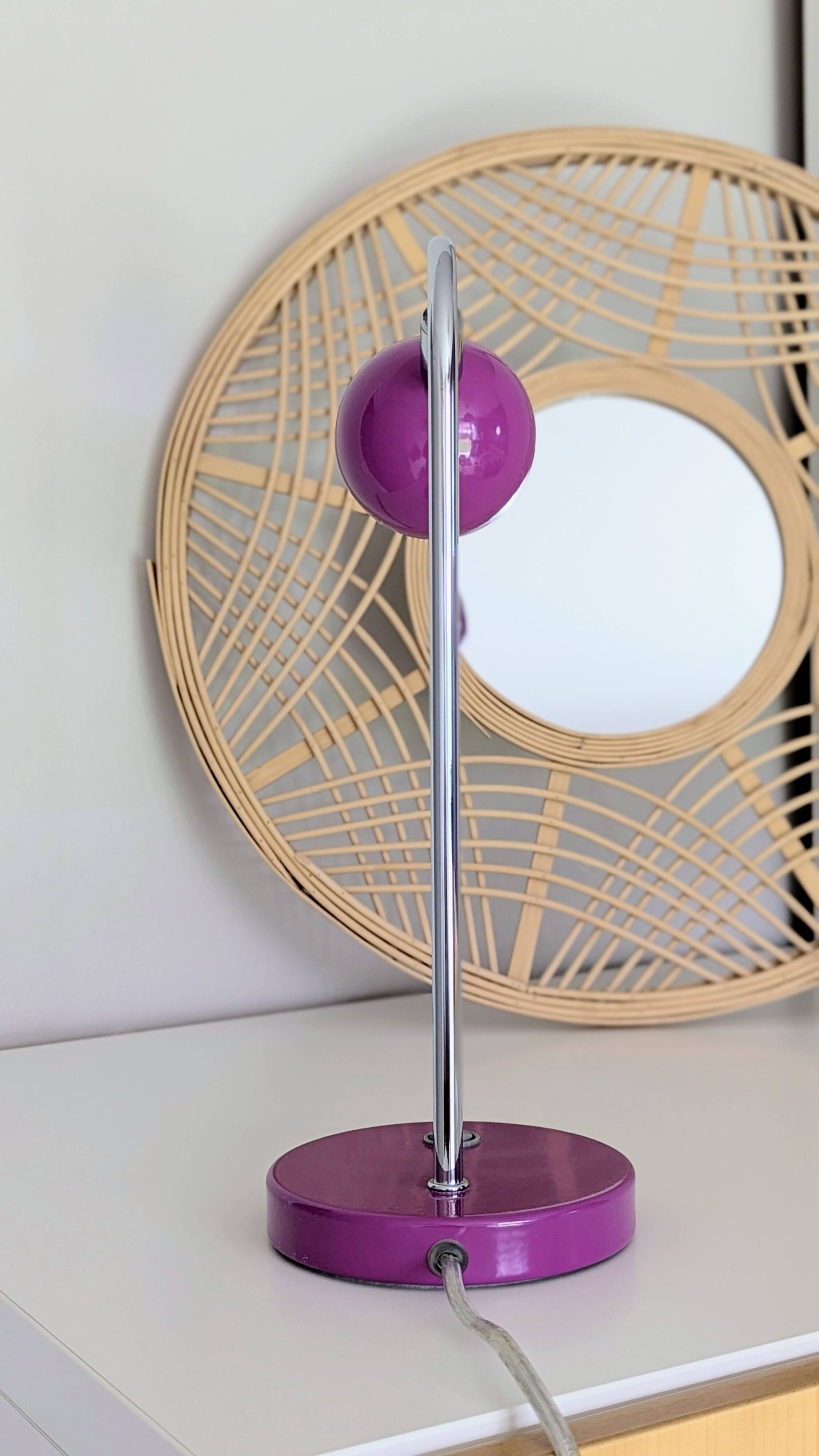 Purple eyeball lamp (L-0196)