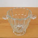 Mid-century glass vase,bohemia glass,1970