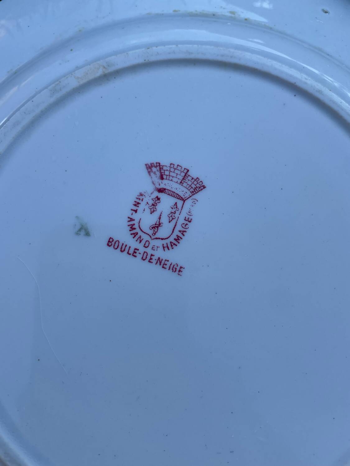 6 flat plates iron earth snowball St Amand