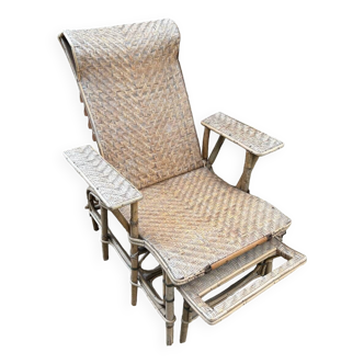 Rattan lounge chair 1920s