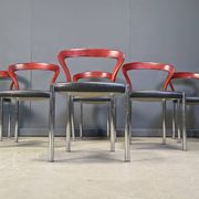 Vintage Lotus chairs by Hartmut Lohmeyer for Kusch & Co., 1970s, set of 6