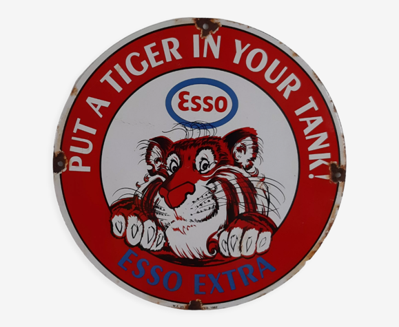Plaque émaillée ESSO 1962