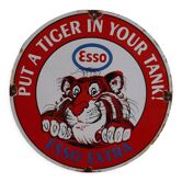 Enamelled plate ESSO 1962