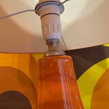 Vintage orange ceramic lamp