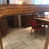 Louis Philippe mirror with gold leaf
