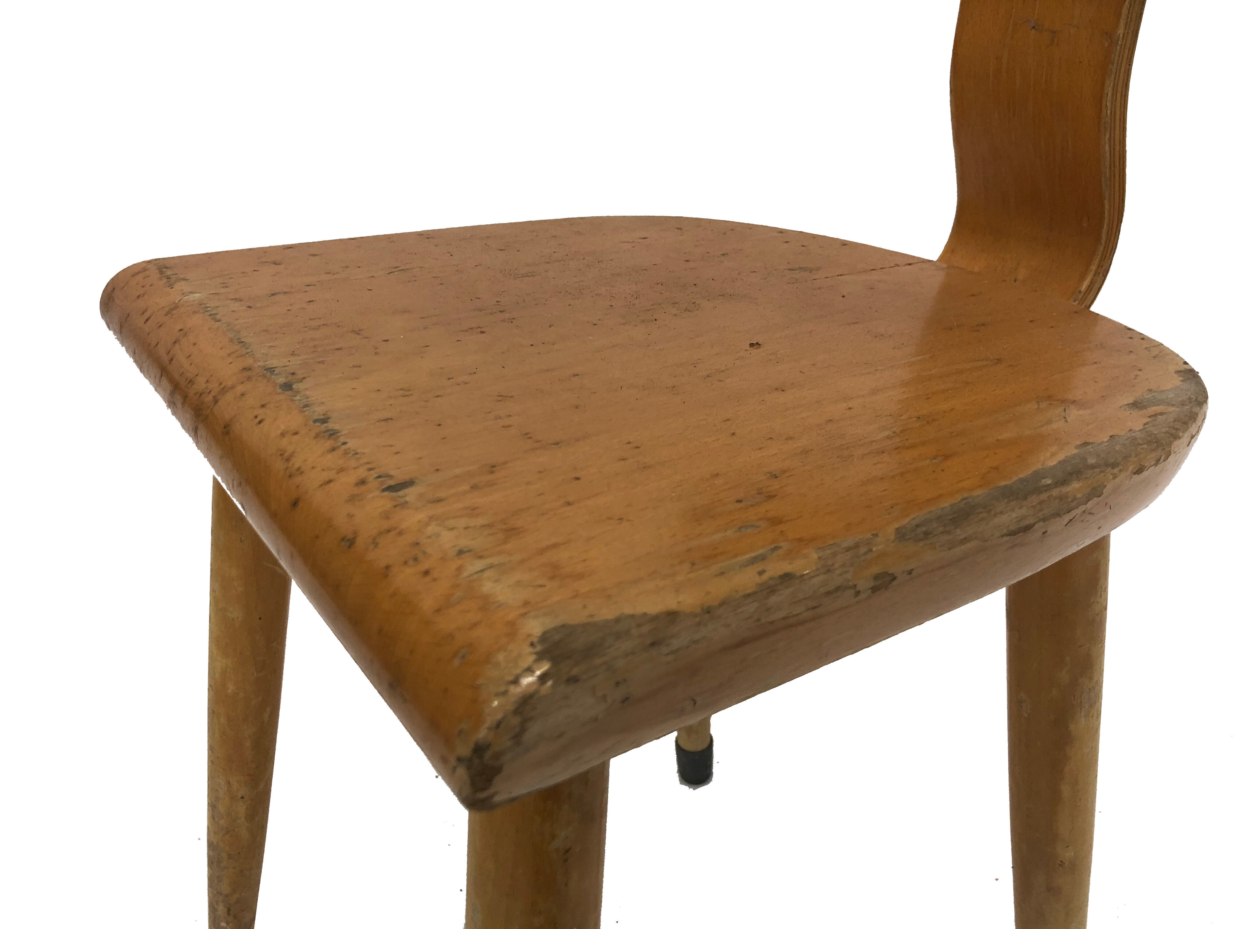 Vintage school chair netherlands 1960s model teacher