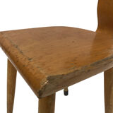 Chaise d'école en bois, Hollant 1960