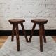 Brutalist tripod stools