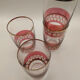 4 crystal glasses