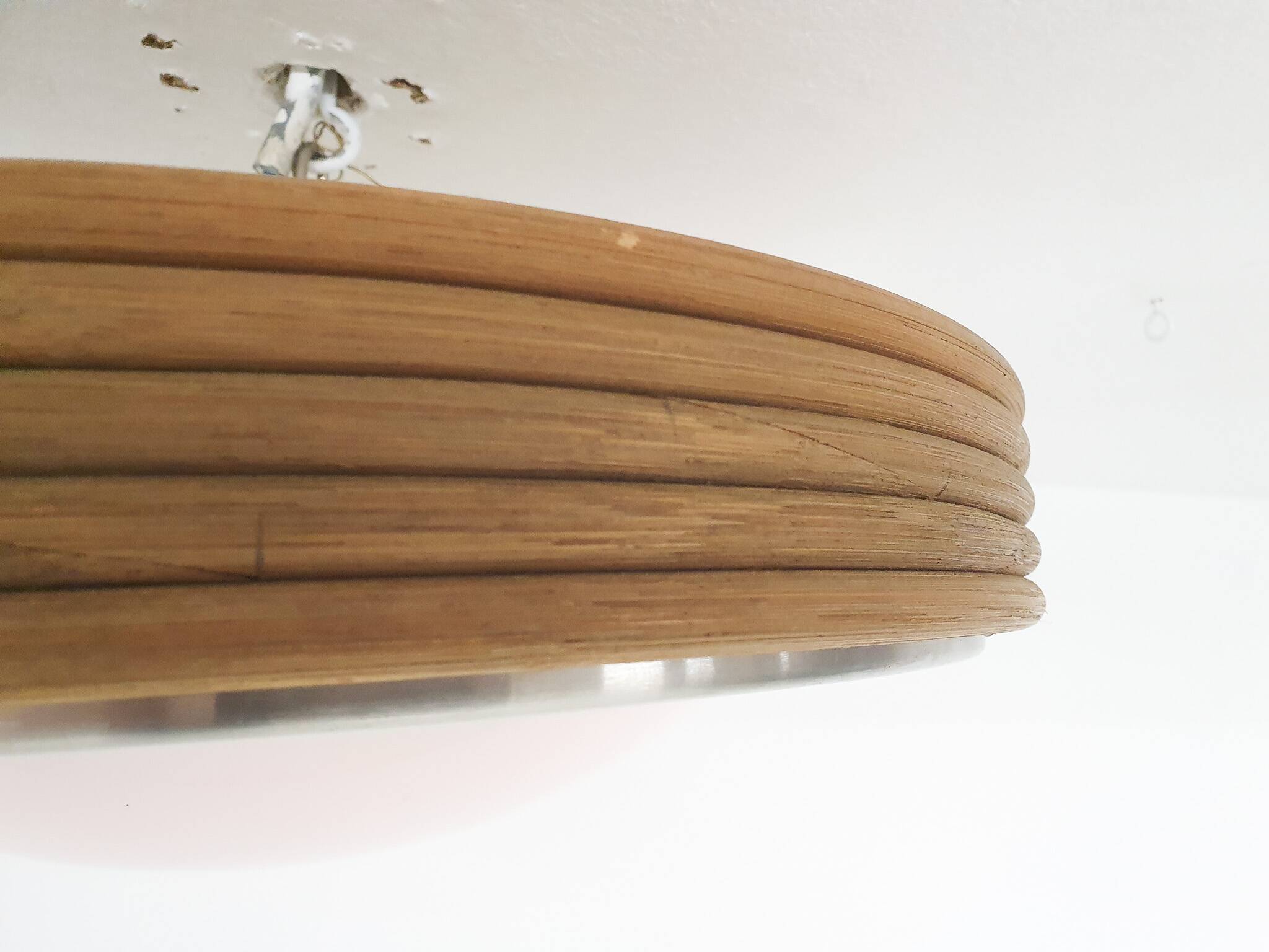 Doria bamboo ceiling light, Germany 1950's