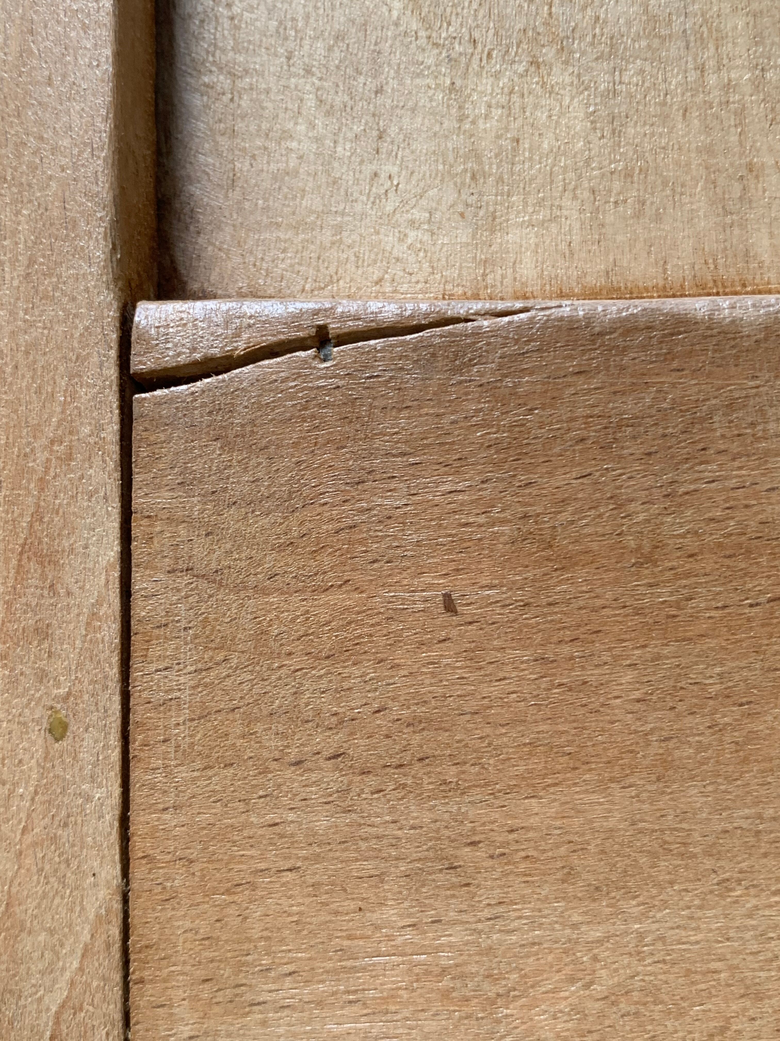 Parisian wardrobe art deco wood brut