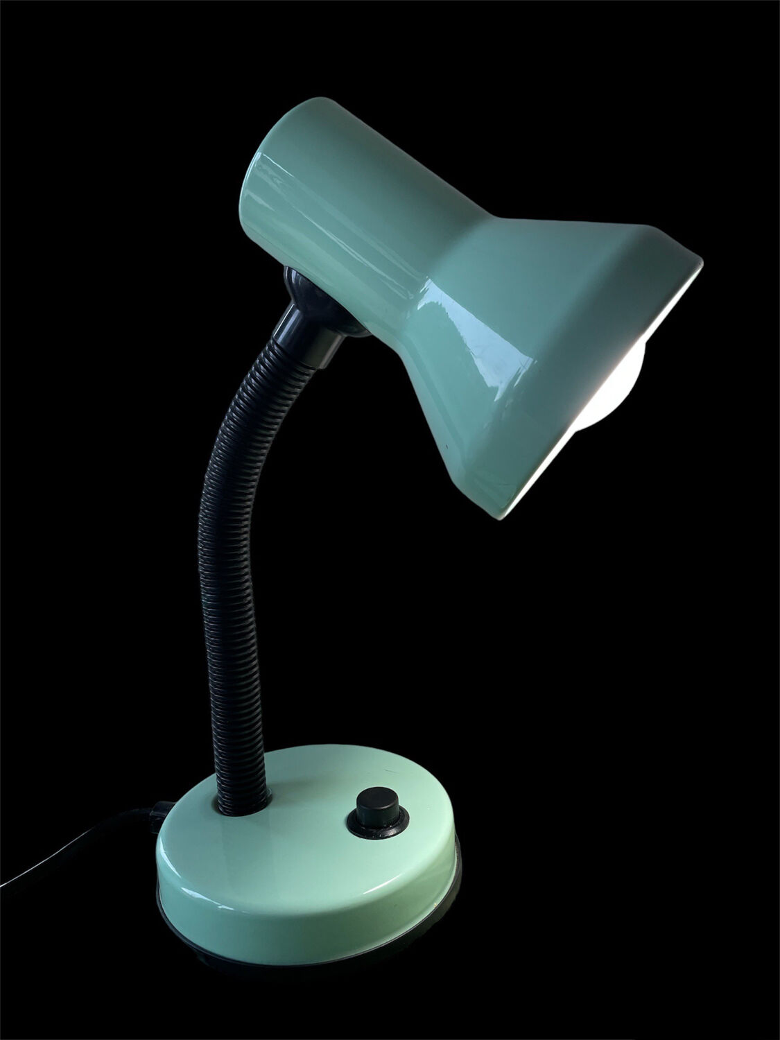 Vintage celadon color desk lamp 90s