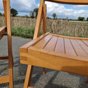 Set of 3 vintage folding chairs