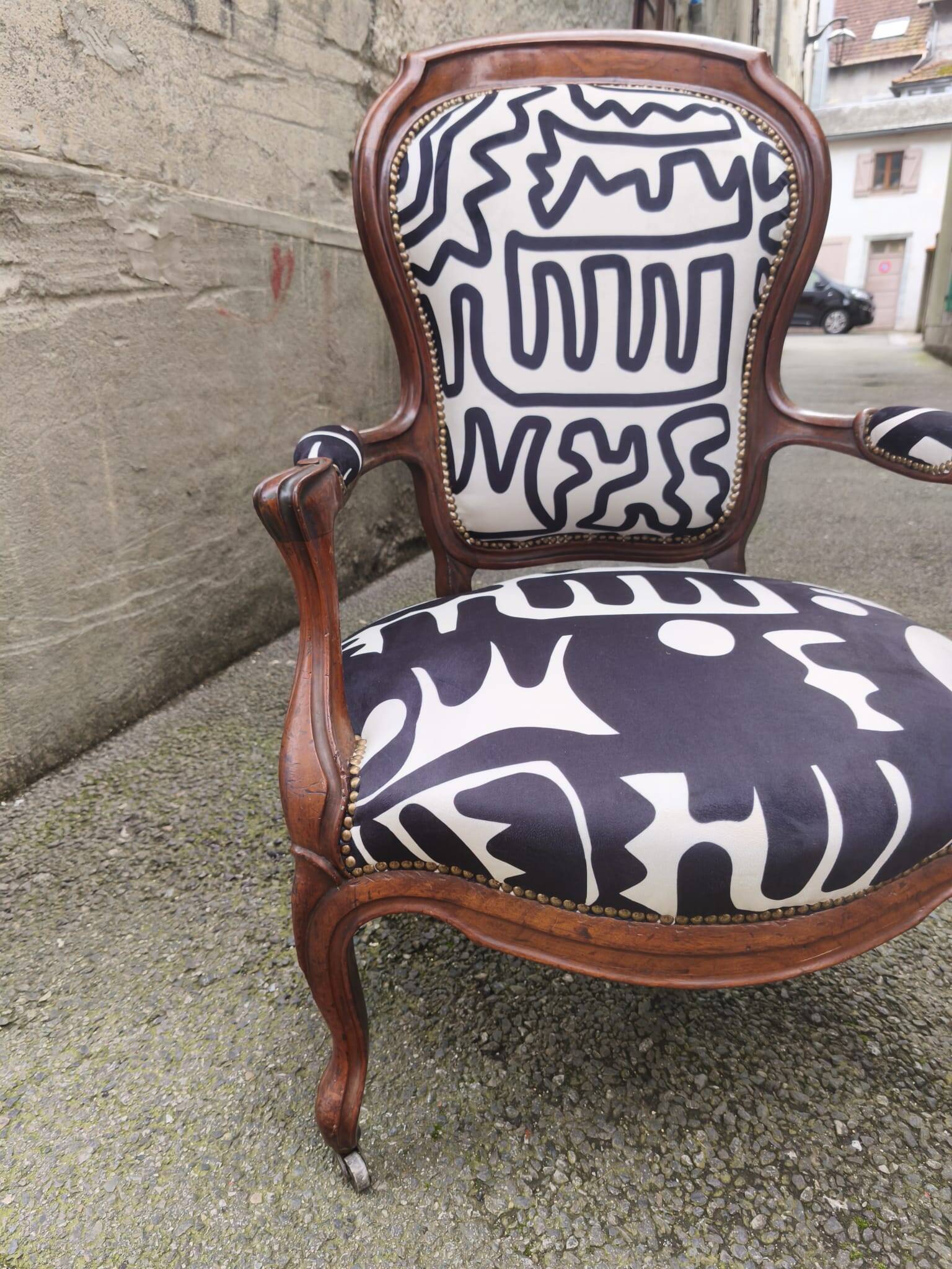 Louis Philippe armchair restored to new condition