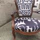 Fauteuil Louis Philippe, refait à neuf
