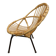 Vintage bamboo and rattan children's armchair