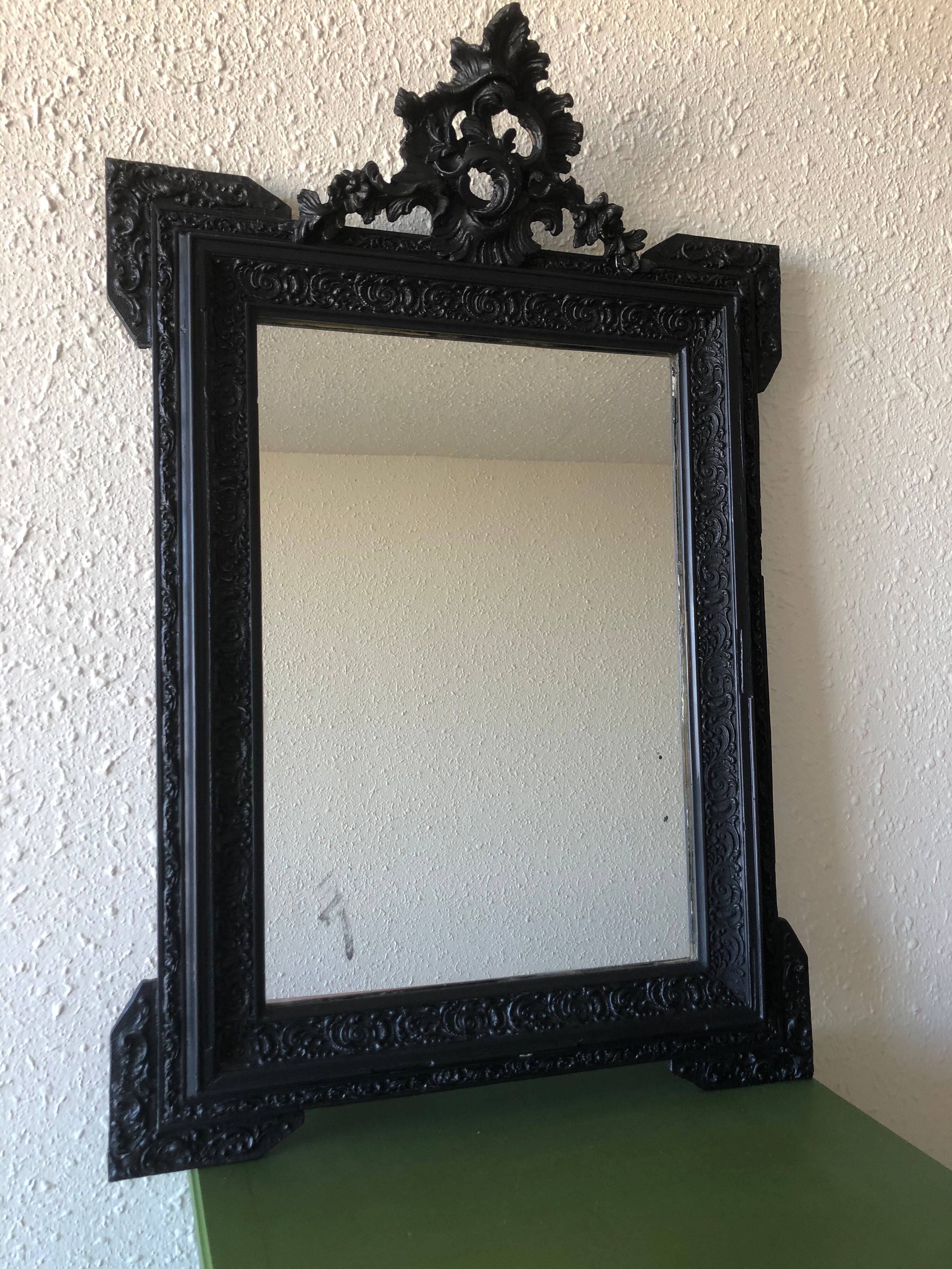 Old black patina mirror  65x96cm