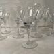 Set of 10 engraved vintage glasses