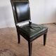 Maison Jansen black lacquered wooden desk from the 1960s with chair.