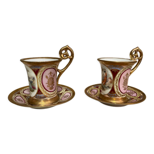 paire de tasses porcelaine