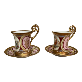 Pair of porcelain cups