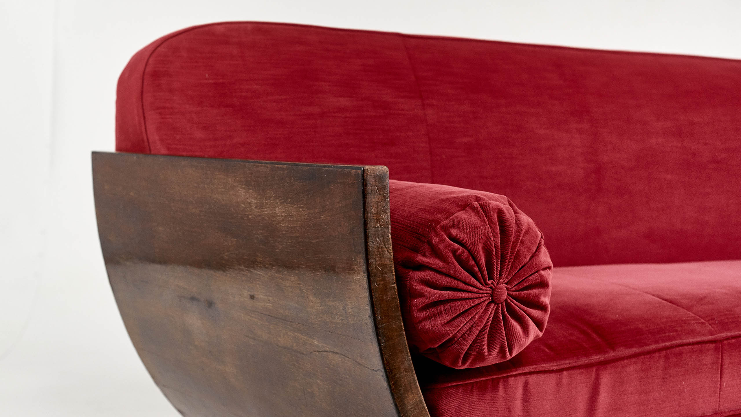 Gondole Art Deco period bench, France 1930