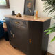 Black art deco cabinet