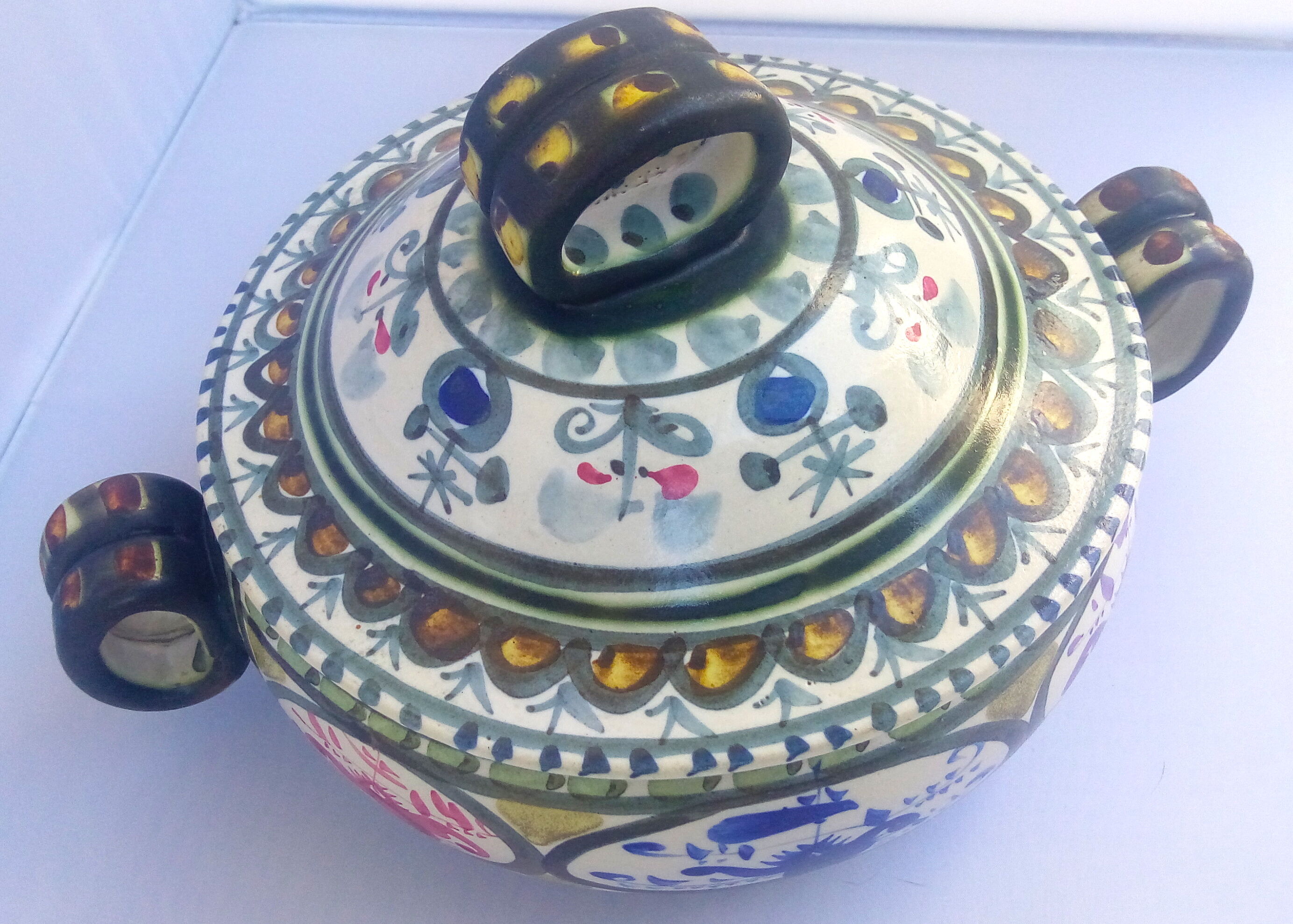 Breton stoneware vegetable tureen Keraluc by André L'Helguen