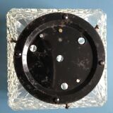 Square ceiling light in chiseled glass