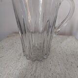 Pichet broc ancien verre soufflé moulé