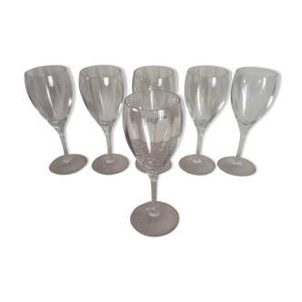 Set of 6 wine in crystal of Arques glasses